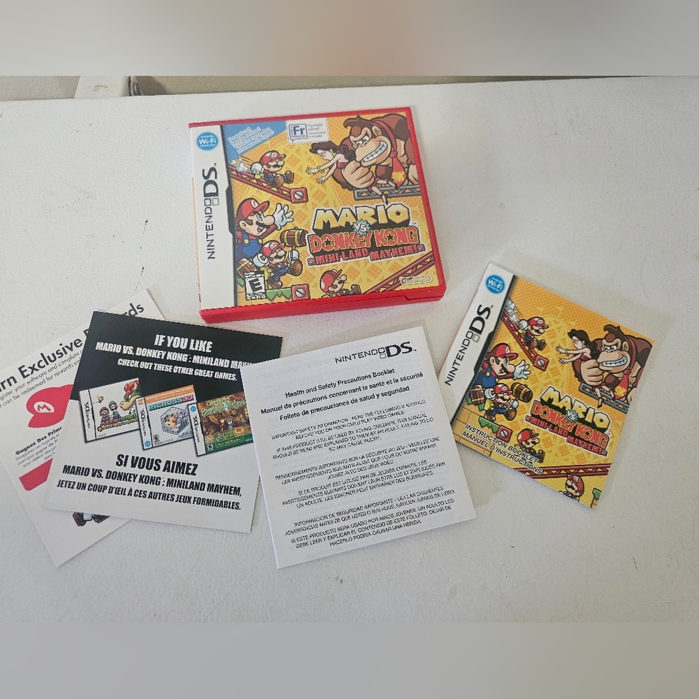 Nintendo DS Video Game Mario Vs Donkey Kong Mini-Land Mayham